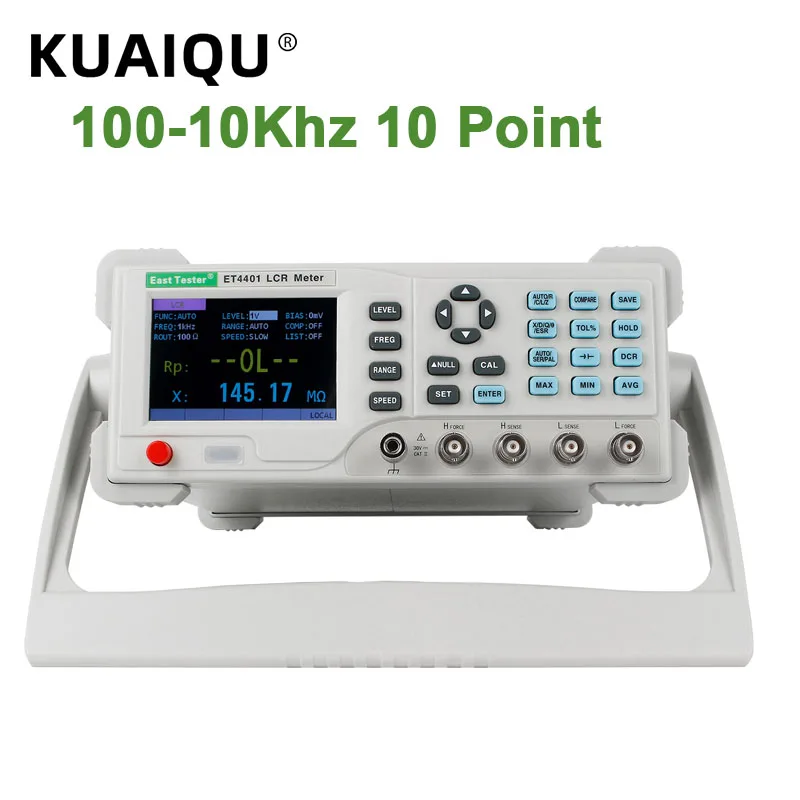 

Измеритель емкости сопротивления импеданса индуктивности LCR, измеритель моста LCR, высокоточные настольные цифровые измерители ET4401, новинка...