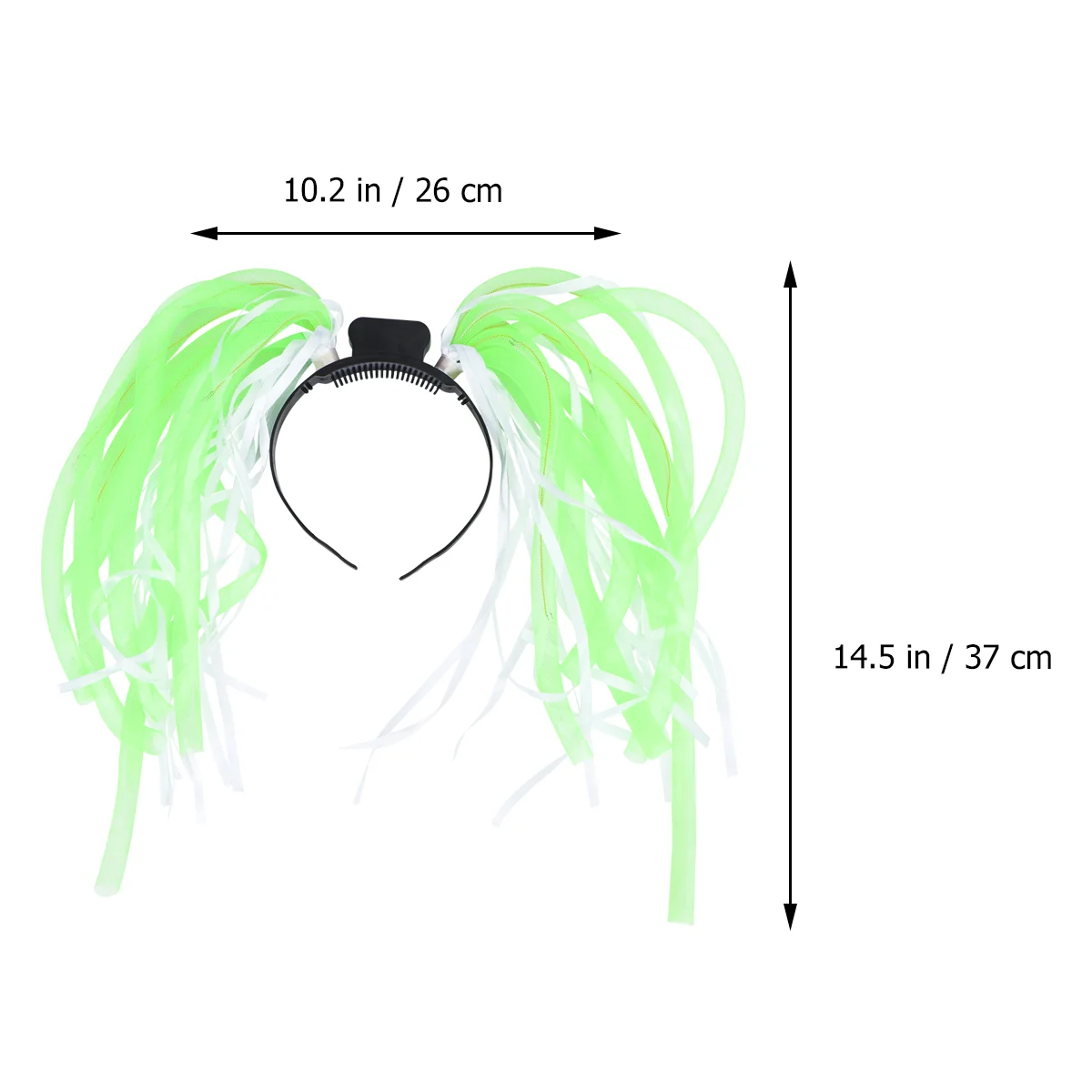 Аксессуары для Хэллоуина повязка волос со вспышкой коса светодиодный головной