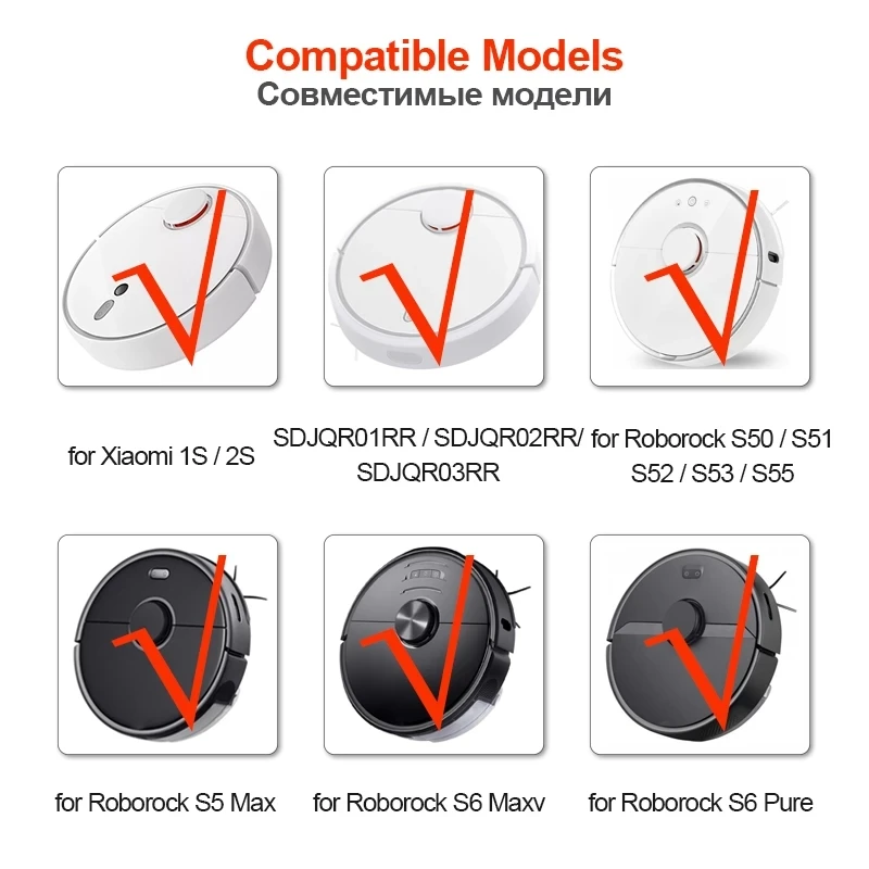 Моющиеся фильтры HEPA 2/4/6/10 шт. запчасти для робота-пылесоса Xiaomi Roborock S50 S5 MAX S6 MI