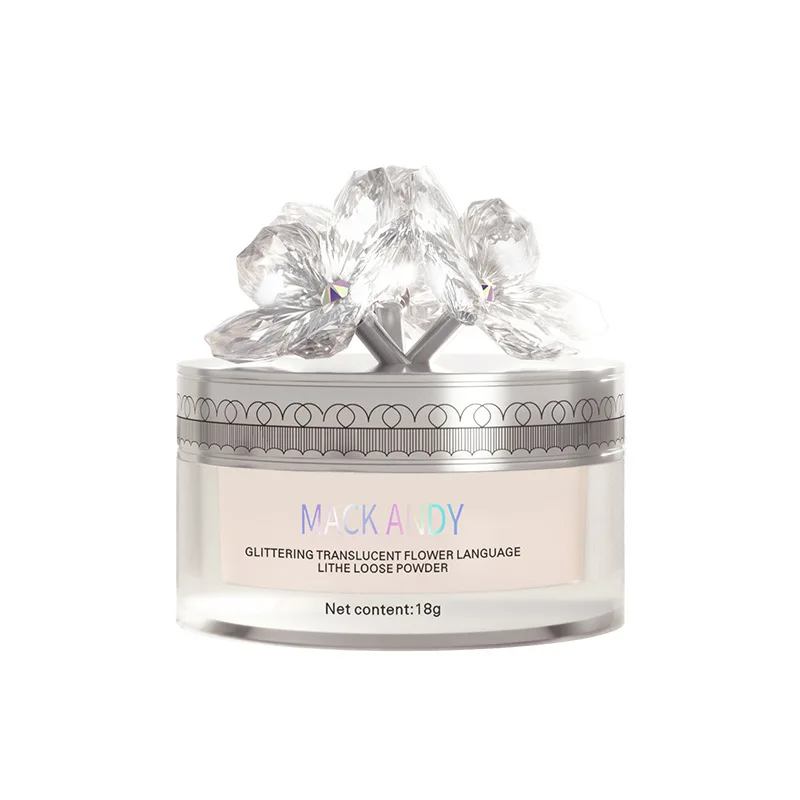 Прозрачная водостойкая матовая пудра для макияжа Lanhuage с блестящими цветами