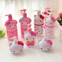 sanrio cute cartoon shape lotion bottle hello kitty anime my melody girl kawaii bath bottle cute bathroom supplies girl gifts