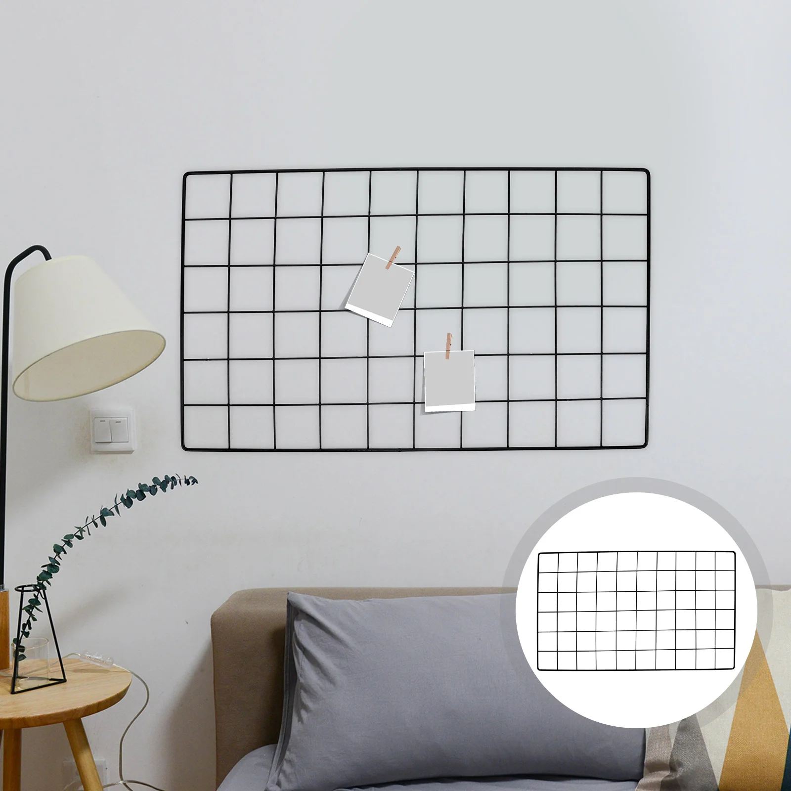 Полка железная подвесная сетка органайзер для фотографий настенные украшения