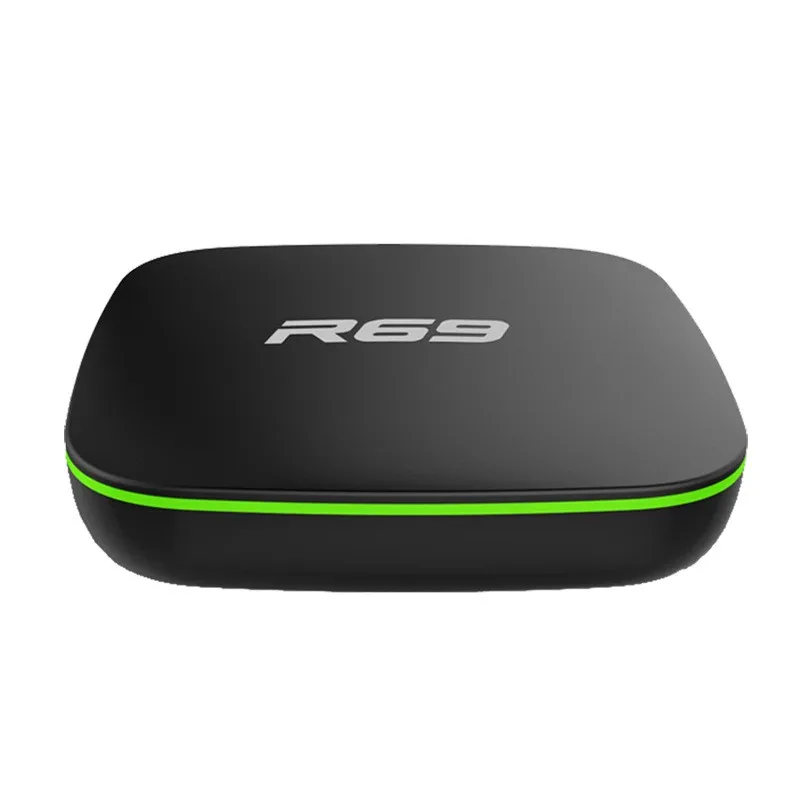 2023 R69 Smart TV Box 2GB+16GB Mooleboo R69 Allwinner H3 Android 7 4G& 5G Internet Free Channels Multimedia Playe 4K 1G+8G