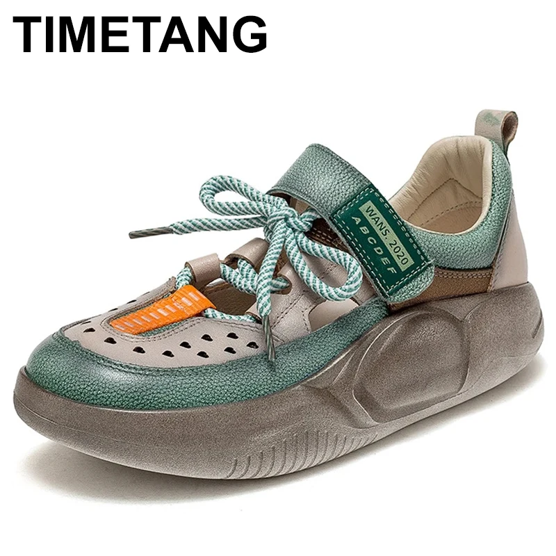 

Женские ботинки из натуральной кожи, на массивном каблуке