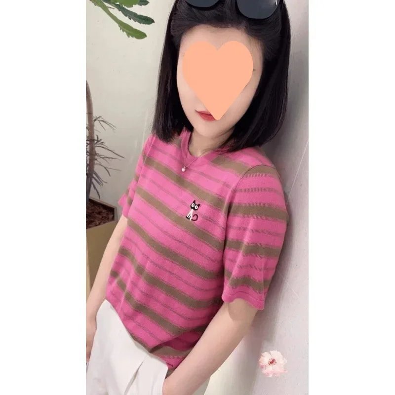 Элегантный женский Повседневный стройнящий пуловер с круглым вырезом и