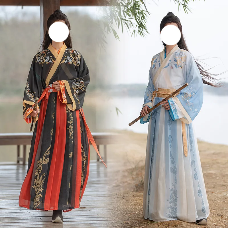 Hanfu Мужская традиционная китайская Косплей династия Цзинь сказочная винтажная