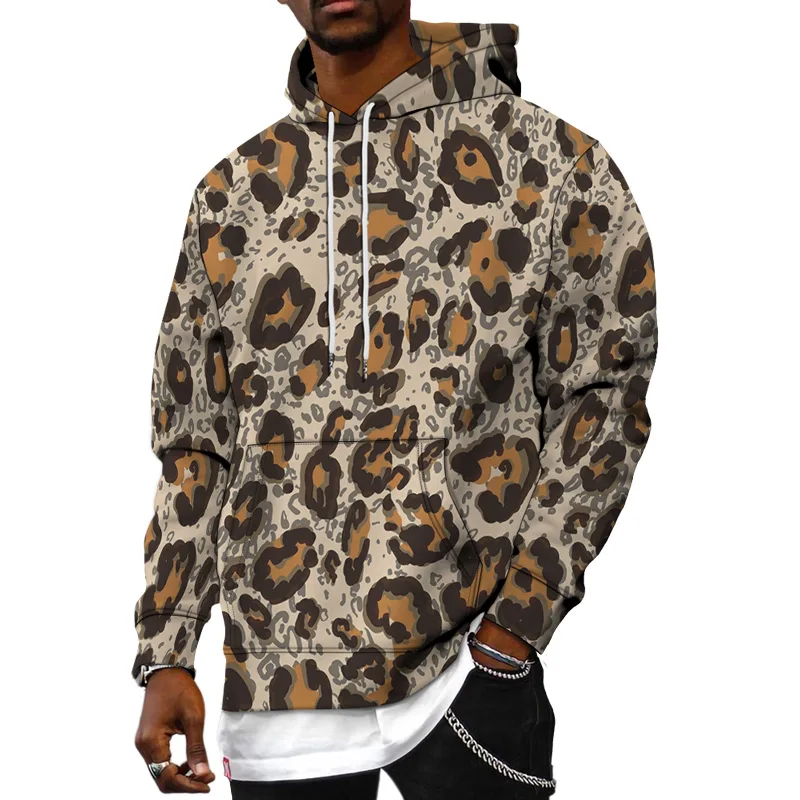 

Vinatge Style Men 3D Hoodies Leopard Graffiti Pattern Printed Women Hooded Sweatshirt Outdoor Casual Pullover Clothes Size S-6XL