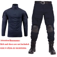 outdoor airsoft paintball clothing military shooting uniform tactical combat camouflage shirts cargo pants elbow knee pads suits