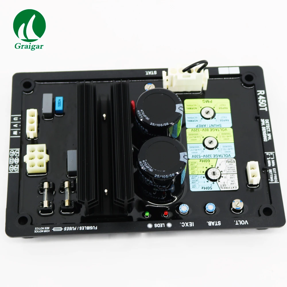 Новый трехфазный бесщеточный генератор AVR R450T регулятор напряжения цена - купить