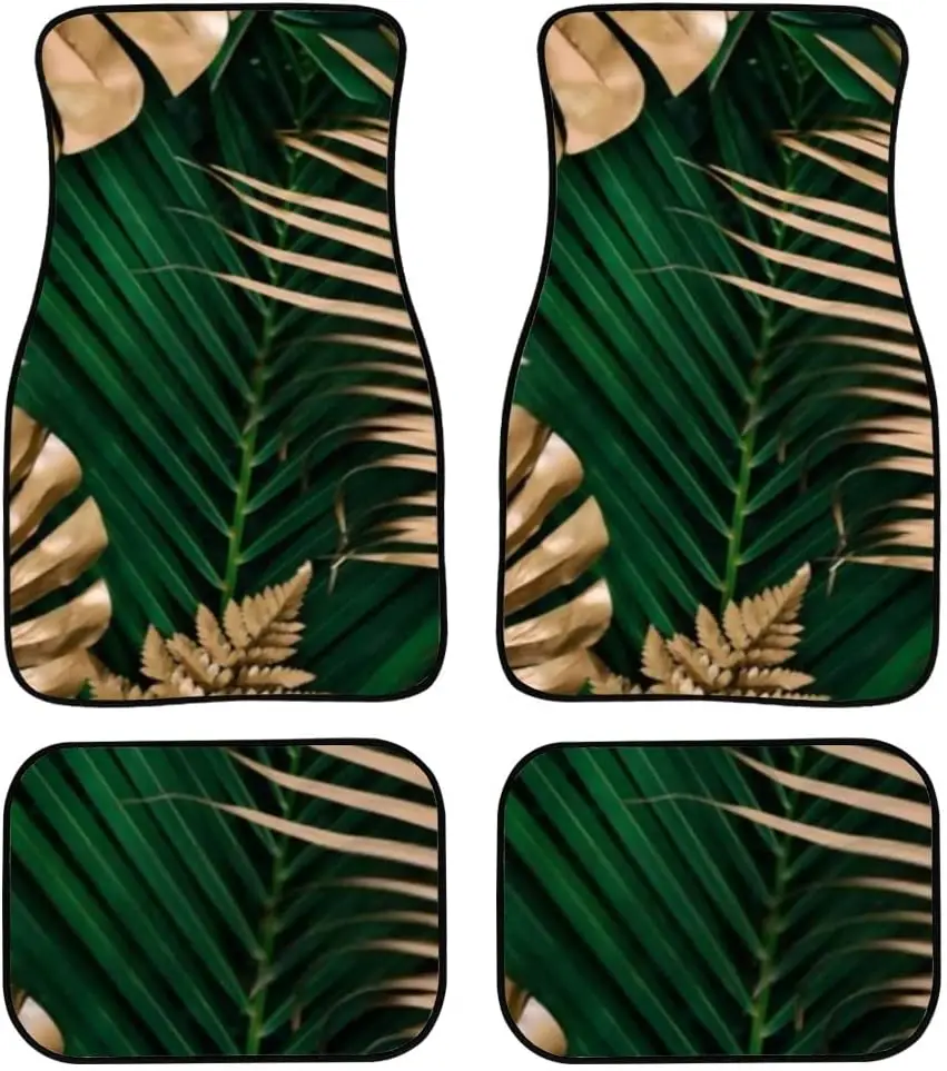 

4 шт., автомобильные коврики с тропическим принтом