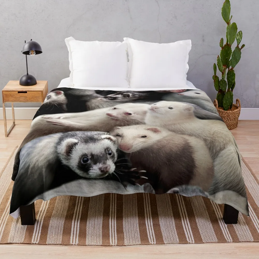 

Ferrets Throw Blanket For Sofa Thin