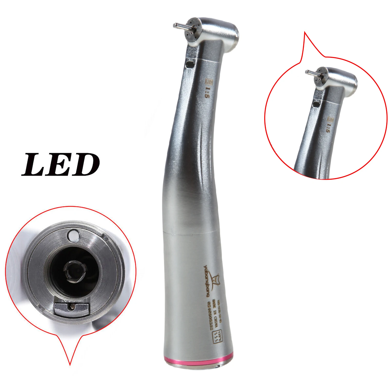 Стоматологический фрикционный наконечник для распыления красных колец