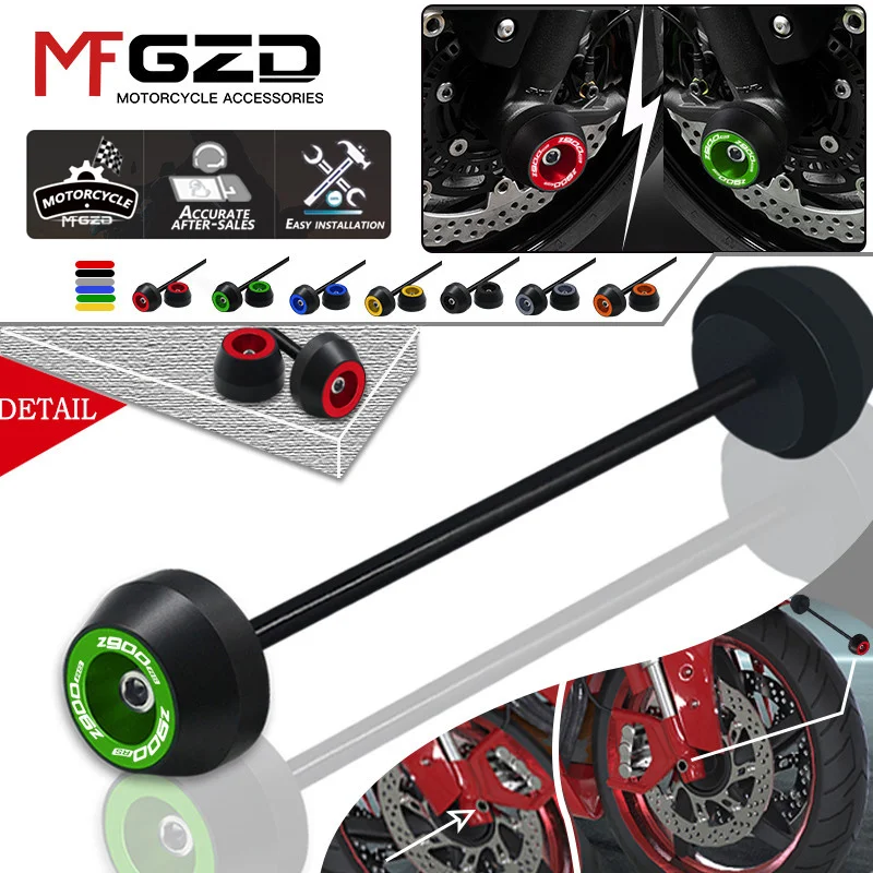 

New For Kawasaki Z900RS 2018-2020 2021 2020 2023 Motorcycle Accessories Front Rear Wheel Fork Slider Axle Crash Protector Cap