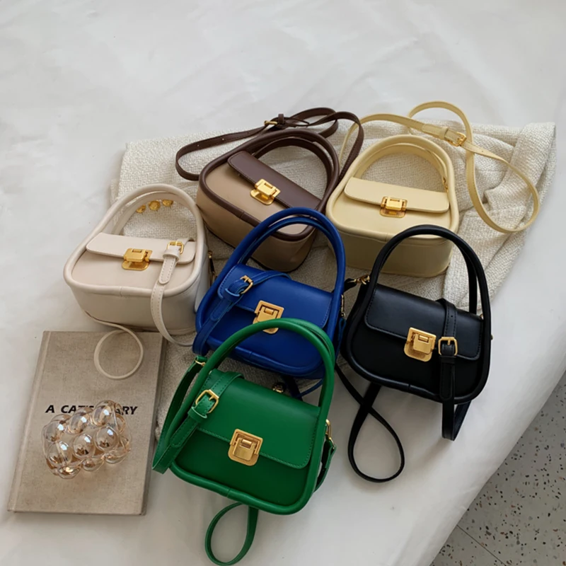 Fashion Vintage Designer Shoulder Boston Handbag for Women Luxury 2023 New in Messenger Bag Brand Tote Purse Small Lock Clutch