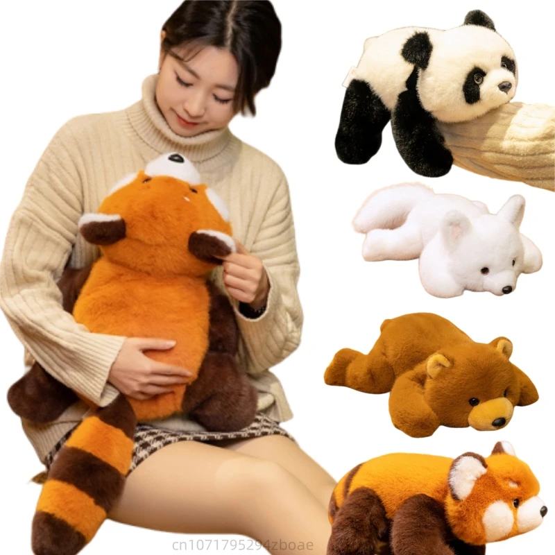 30-60 см животное енот плюшевая кукла подушка имитация длинного хвоста медведь