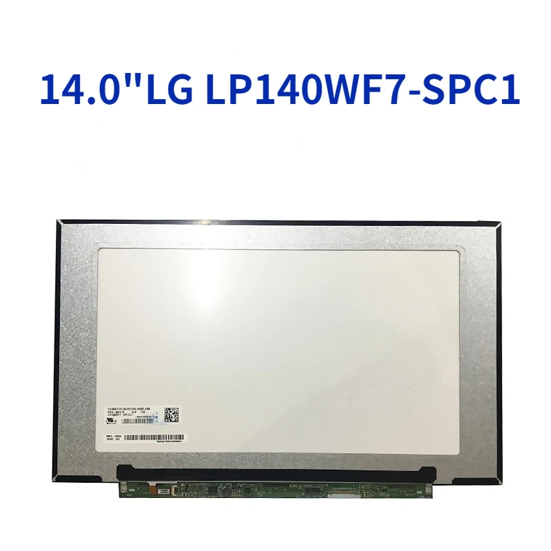 

Матрица для 15,6-дюймового ноутбука, светодиодный ЖК-экран для LG LP140WF7-SPC1 LP140WF7 (SP)(C1) для Dell 096KVG FHD IPS глянцевый LP140WF7 SPC1