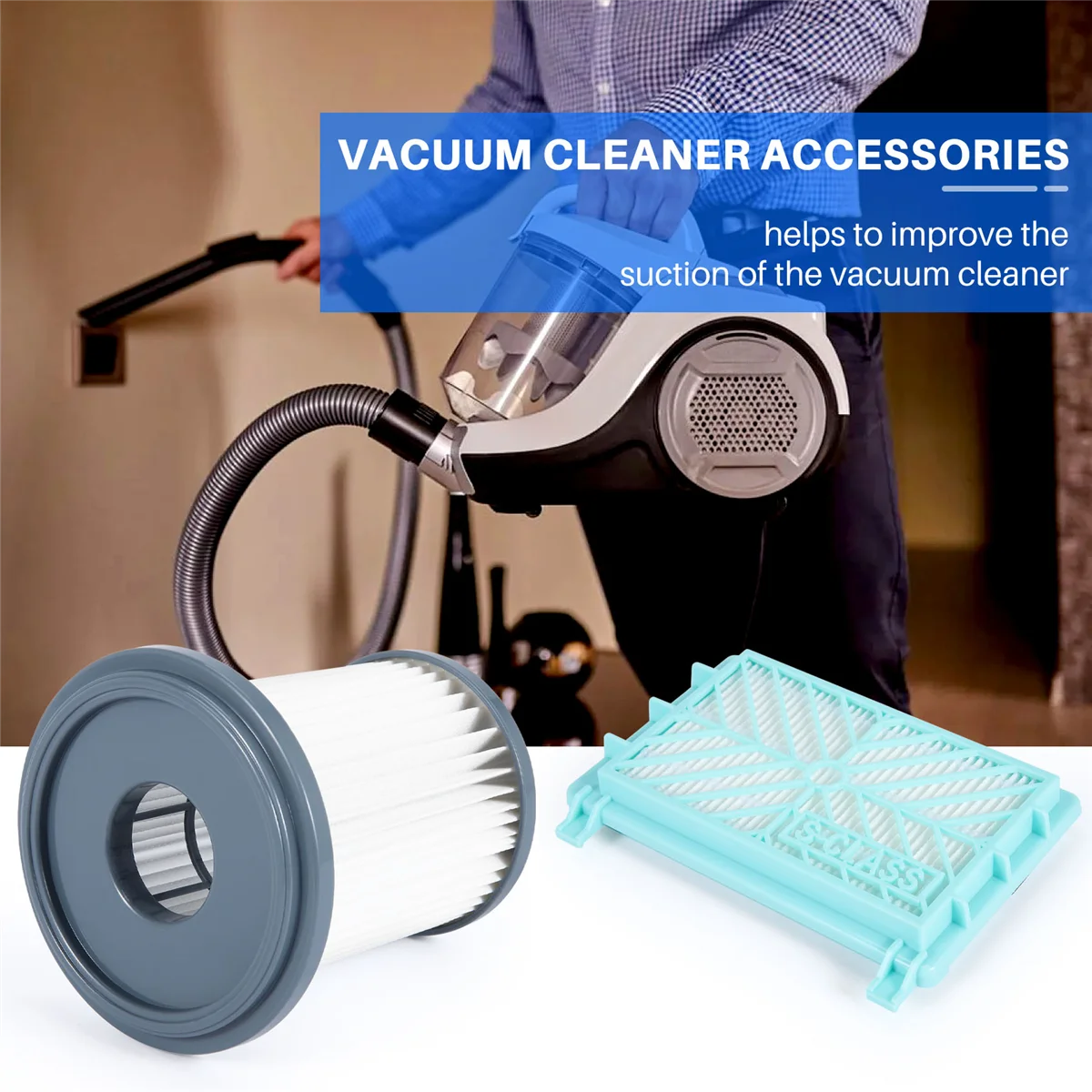 Фильтр hepa для пылесоса philips FC8740 FC8732 FC8734 FC8736 FC8738 FC8748 сменные фильтры 2 шт.