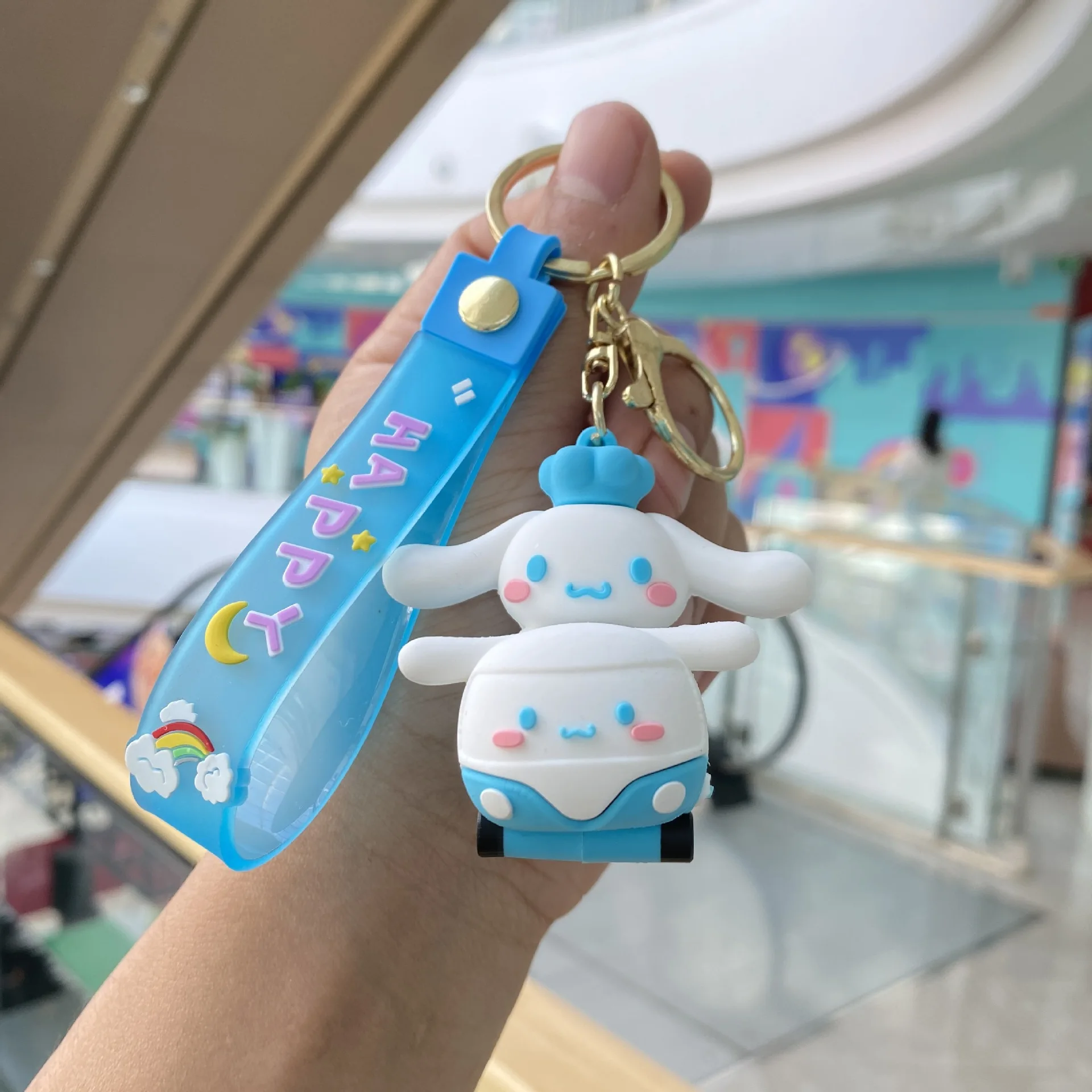 Sanrio мультфильм карта серия брелок Kawaii Kuromi Cinnamoroll ПВХ Модель игрушка