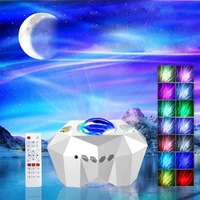 led north light projector space galaxy starry moon lamp sky night aurora star nebula projector with bluetooth music speaker