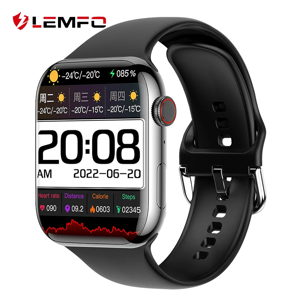 Смарт-часы LEMFO DM10 MAX NFC мужские, Смарт-часы серии 7 Pro Max с Bluetooth и беспроводной зарядкой, экран 2,09 дюйма 480*564 HD