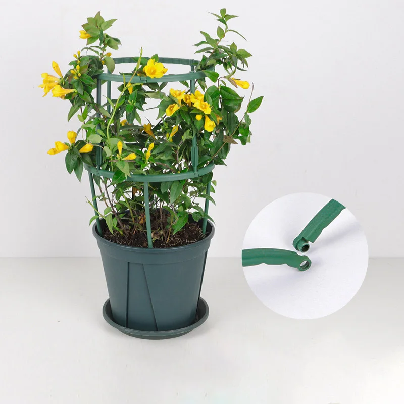 

Plastic Garden Plant Support Cage Bonsai Tool Spliceable Flower Stand Multipurpose Semicircle Orchard Fixing Rod