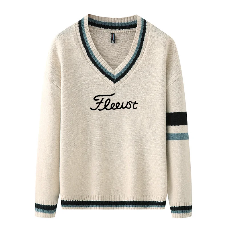 

Мужские вязаные свитера, одежда для гольфа для спорта и отдыха на открытом воздухе, теплые пуловеры для гольфа, новая мужская одежда для гольфа на осень и зиму