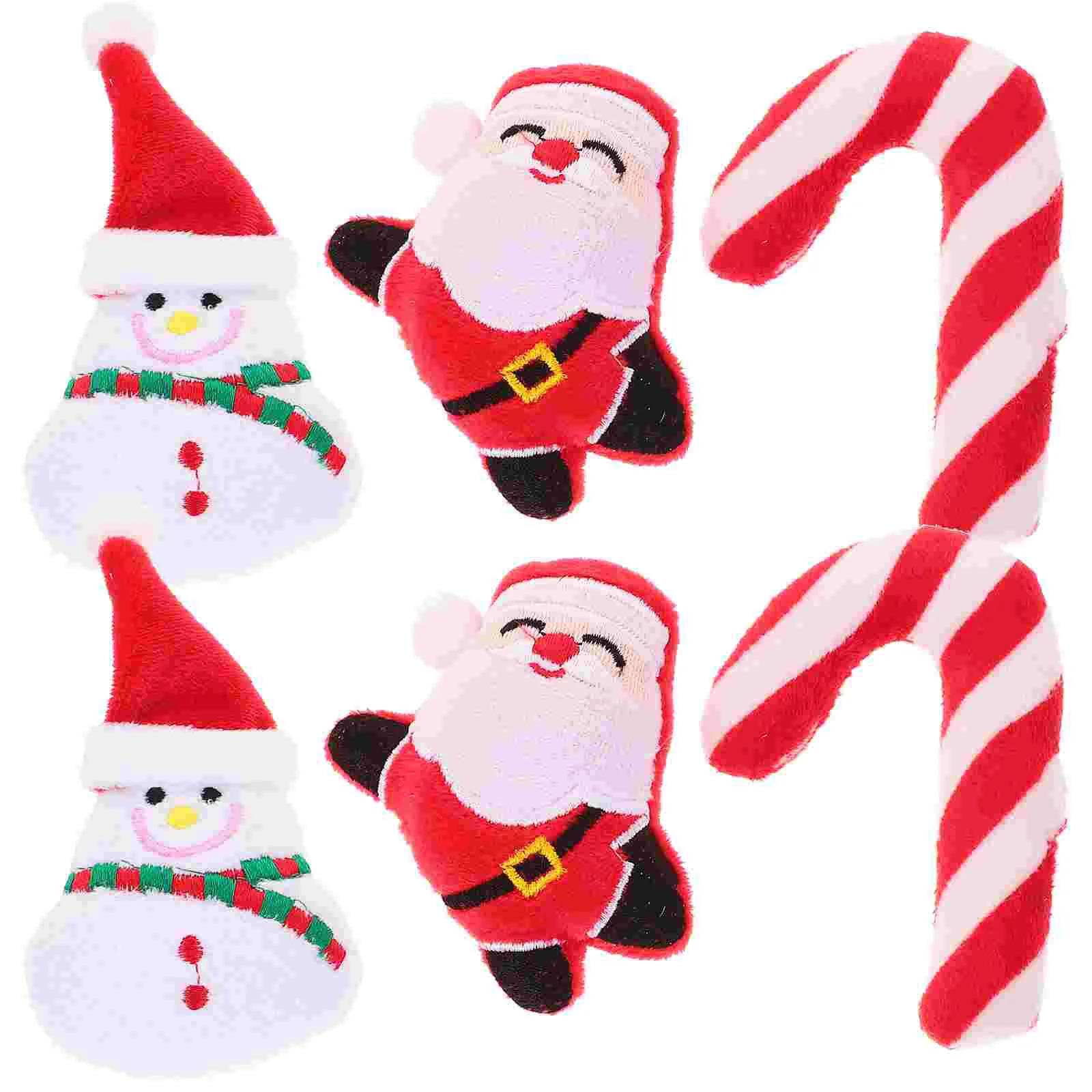 

6 Pcs Cat Plush Toy Teasing Christmas Toys Teething Chew Indoor Cats Self-playing Catnip Pet Kitten