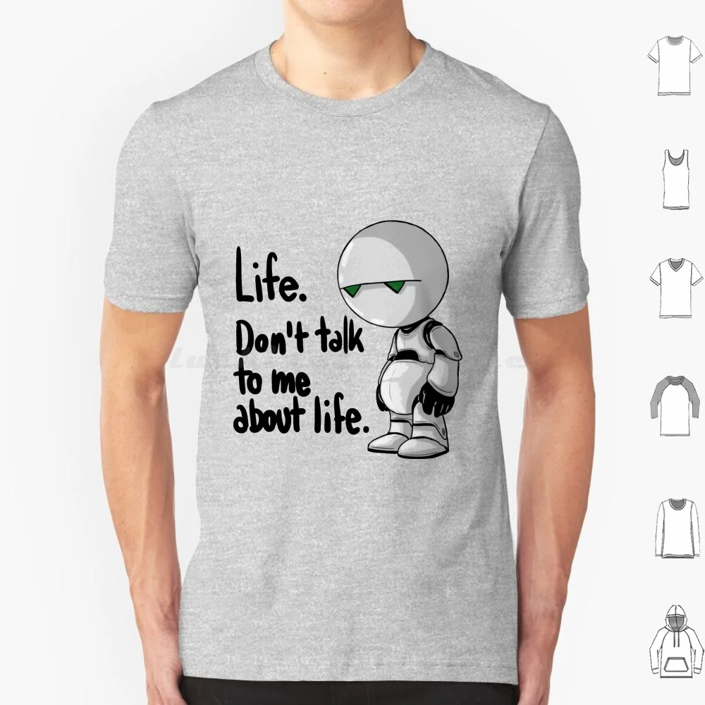 

Don _ T Talk To Me About Life T Shirt 6Xl Cotton Cool Tee Hitchhikers Guide To The Galaxy 42 Galaxy Douglas Adams Dont Panic