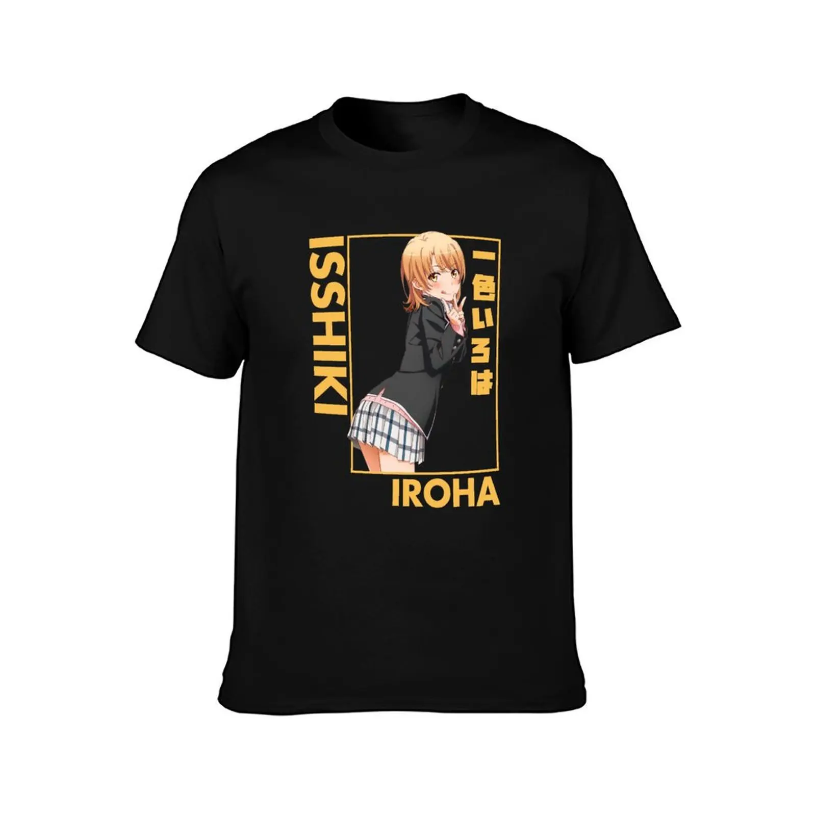 Фото Iroha Isshiki - Oregairu - Футболка с портретным принтом, летняя повседневная футболка больших размеров №2