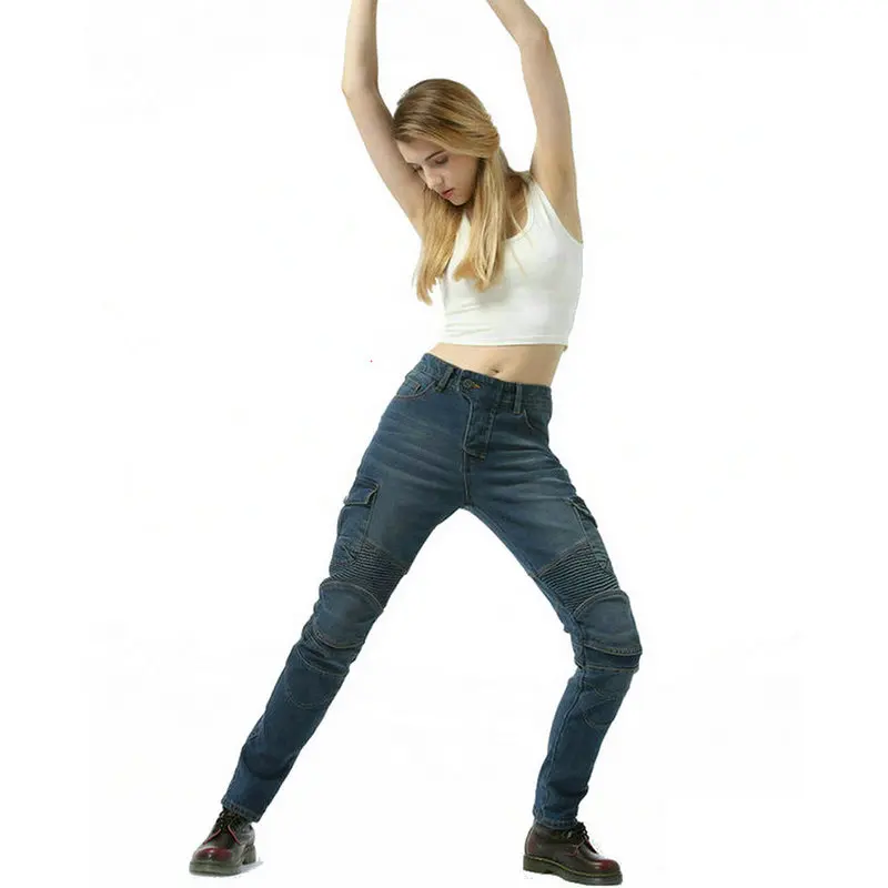 Volero женские мотоциклетные брюки рыцарские повседневные прямые джинсы защитные