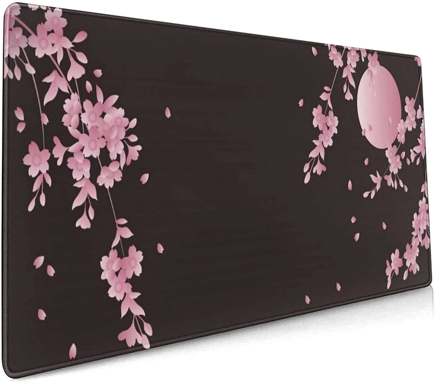 

Sakura Cherry Blossom Extended Gaming Mouse Pad Non-Slip Rubber Base Pink Large Mousepad with Stitched Edge Waterpro