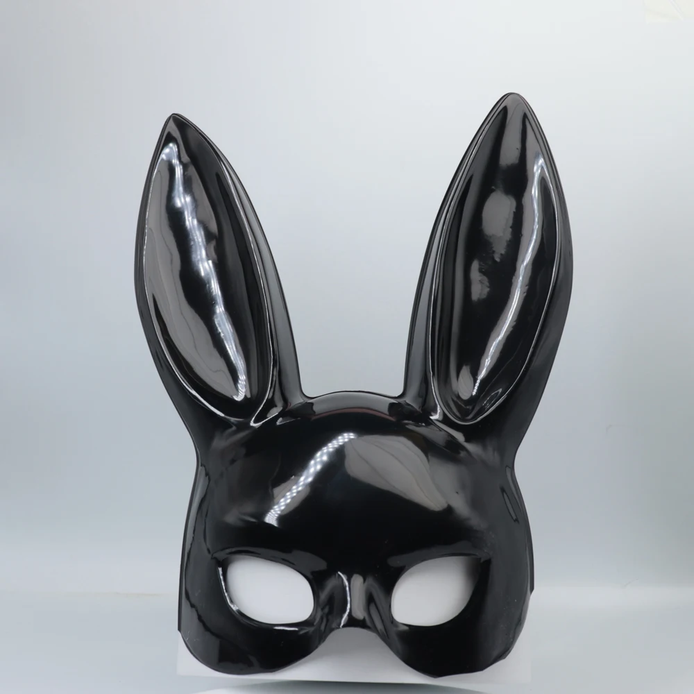 Masquerade Mask Easter Sexy Rabbit Mask Party Rabbit Costume Funny Halloween Rabbit Ears Decoration Plastic Half Bunny Mask images - 6