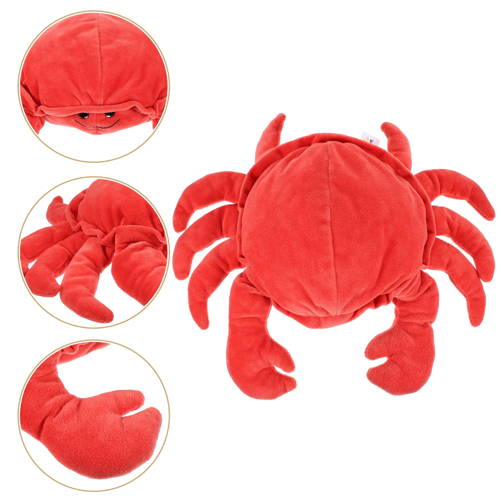 

Puppets Adults Adorable Crab Hand Toys Decorative Animals Plush Stuffed Story Telling