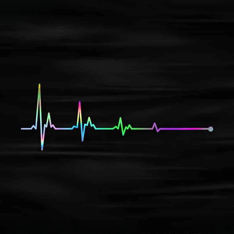 

Водонепроницаемые Наклейки Для Мотоцикла, 1 Шт., Наклейка «Сердцебиение» Для Топливного Бака, Обтекатель Мотоцикла