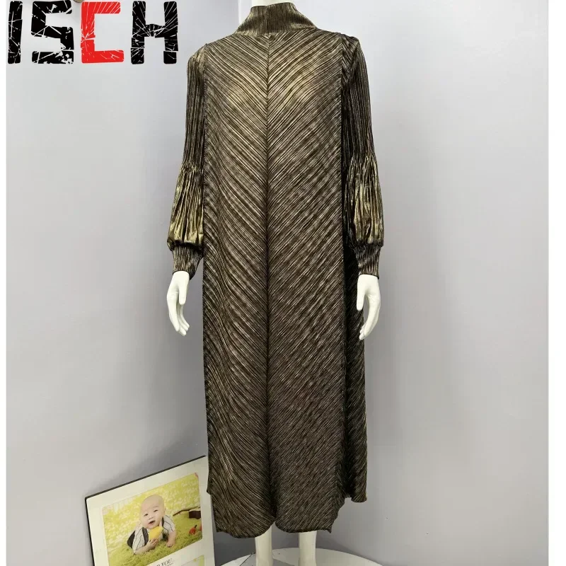 Плиссированные платья повседневные свободные модные элегантные с