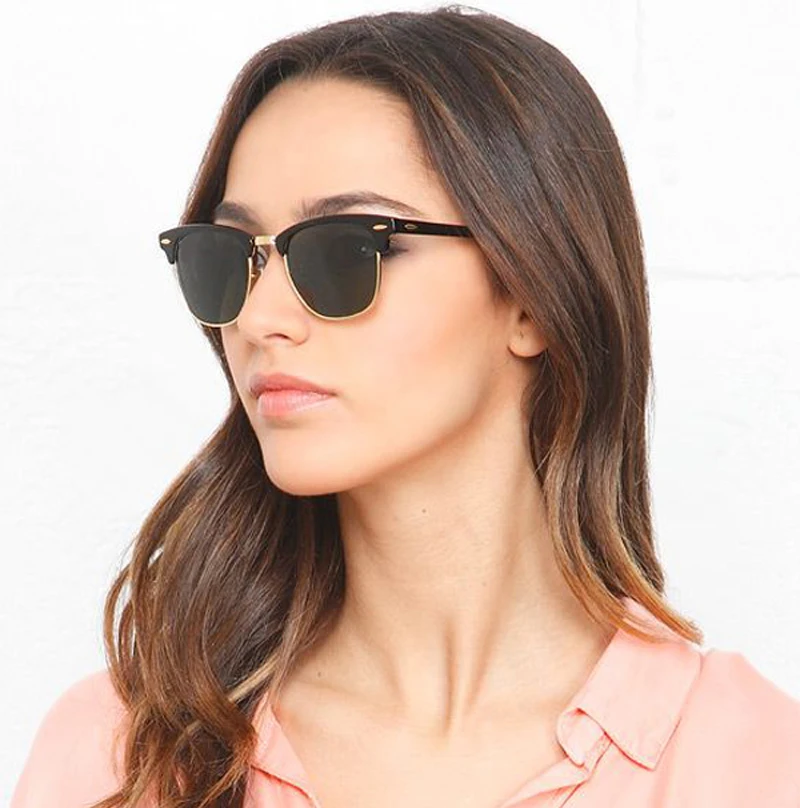 3016 мужские дизайнерские классические квадратные очки в черной оправе модные