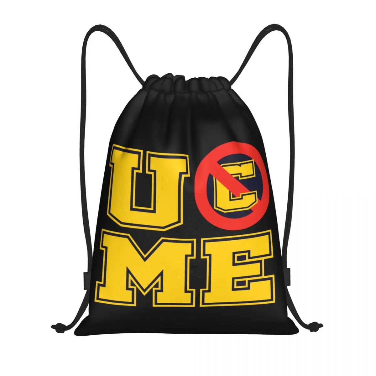 WWE John Cena U Cant See Me Drawstring Bags Women Men Foldable Sports Gym Sackpack Shopping Storage Backpacks
