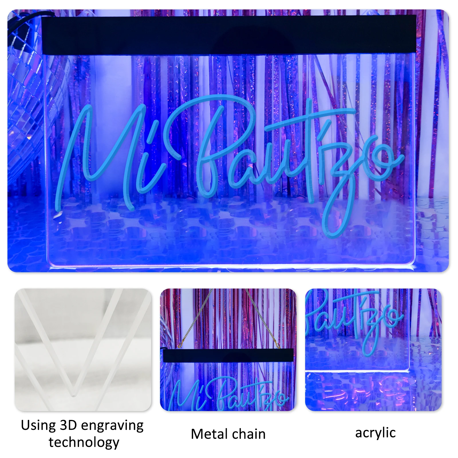 Mi Bautizo Светодиодная Неоновая Вывеска Неоновый Настенный Декор Художественная