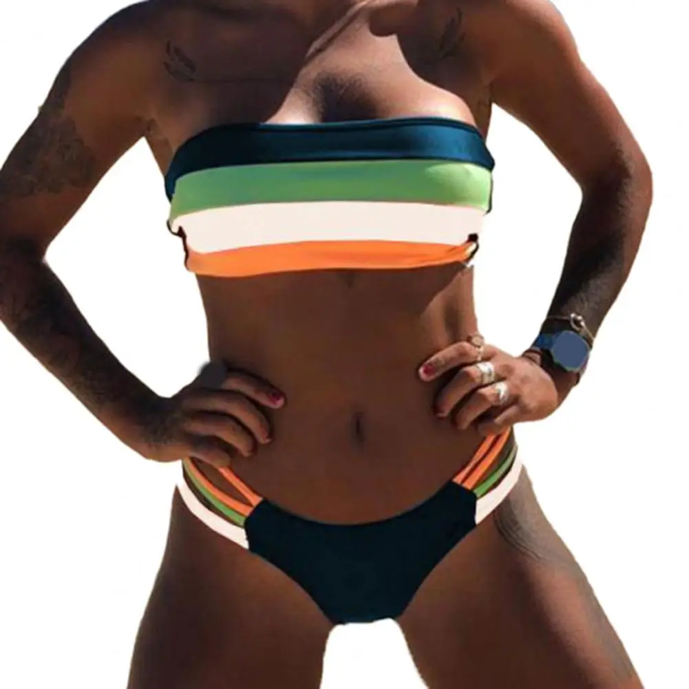 Женский купальный костюм комплект бикини женский бандажный женская одежда для