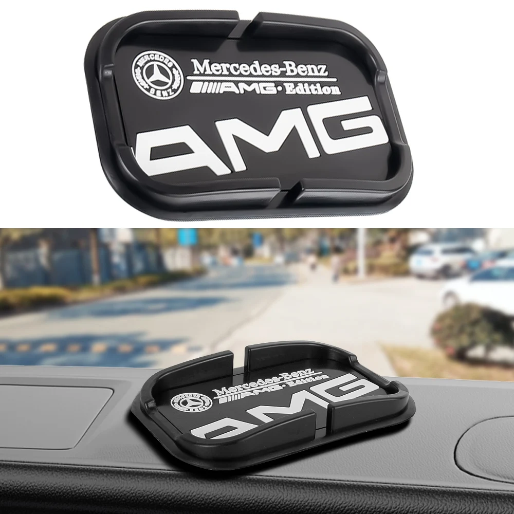 Многофункциональный автомобильный противоскользящий коврик AMG Badge силиконовый