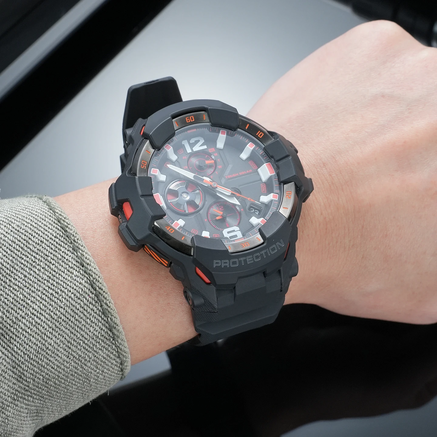 Фото Для Casio G-SHOCK третьего поколения серии Sky Commander 5719: индивидуальный водонепроницаемый ремешок из смолы и силикона для активного отдыха GR-B300 №3