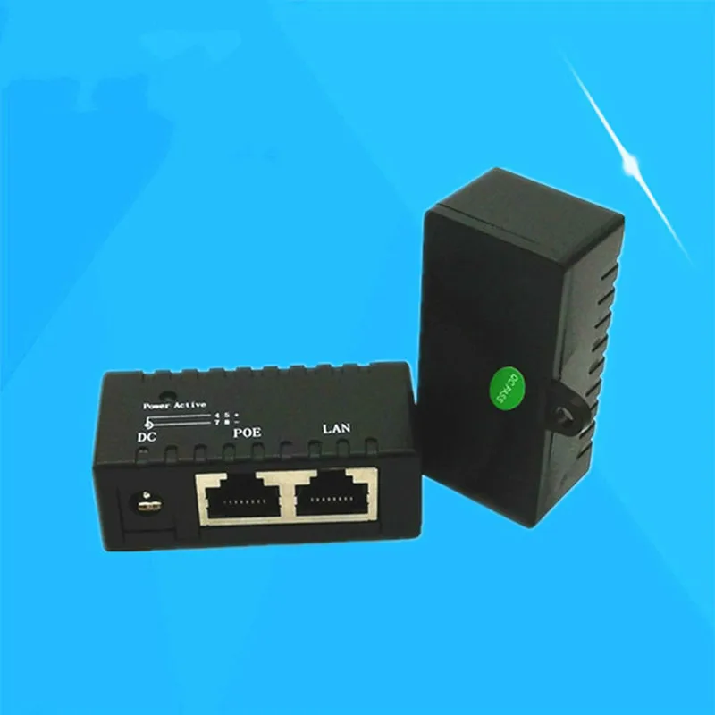 

10/100Mbp Passive POE DC Power Over Ethernet RJ45 POE Injector Splitter Wall Mount Adapter For IP Camera AP LAN Network