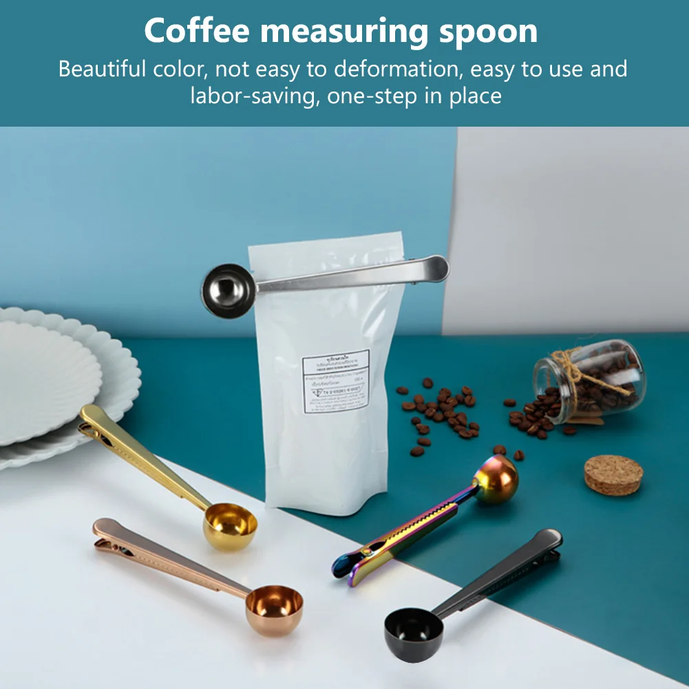 

10Pcs Coffee Scoop 2 In 1 Stainless Steel Long Handle Ground Measuring Spoon For Tea Espresso Instant Drinks