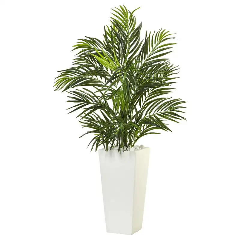 

Areca Artificial in White Planter