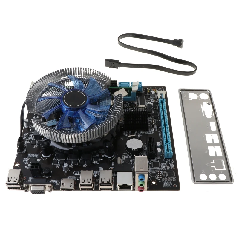 Компьютерная материнская плата HM55 I3 I5 Lga 2. 0 4G вентилятор охлаждения памяти Atx