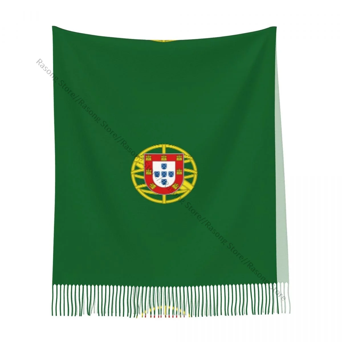 Шарф с кисточками большой размер 196*68 см зимняя теплая шаль из пашмины буфанда