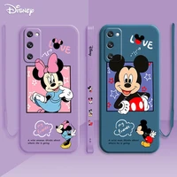 mickey mouse cartoon case for samsung galaxy s22 ultra s20 fe s21 plus 5g s10 s9 s8 note 10 20 multicolor liquid phone coque