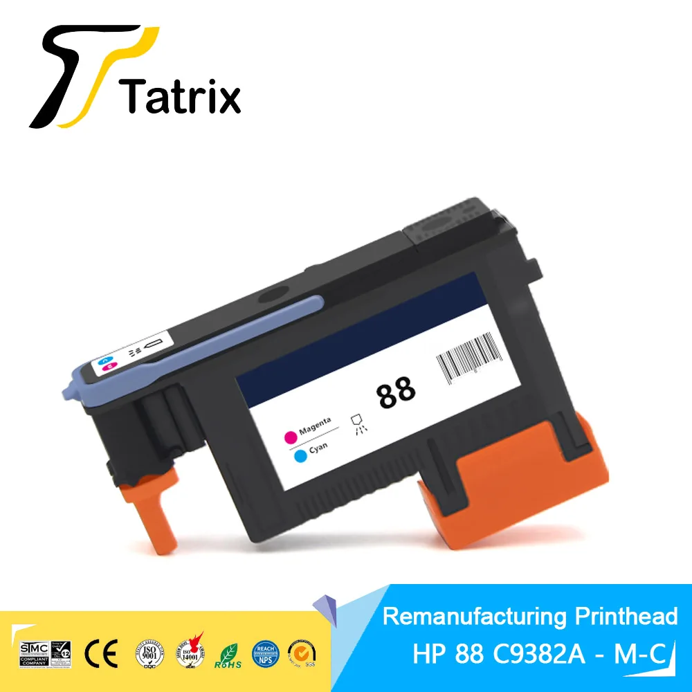 Печатающая головка Tatrix HP 88 C9381A C9382A для Officejet Pro K5400 K550 K8600 L7480 L7550 L7580 L7590 L7650 L7750
