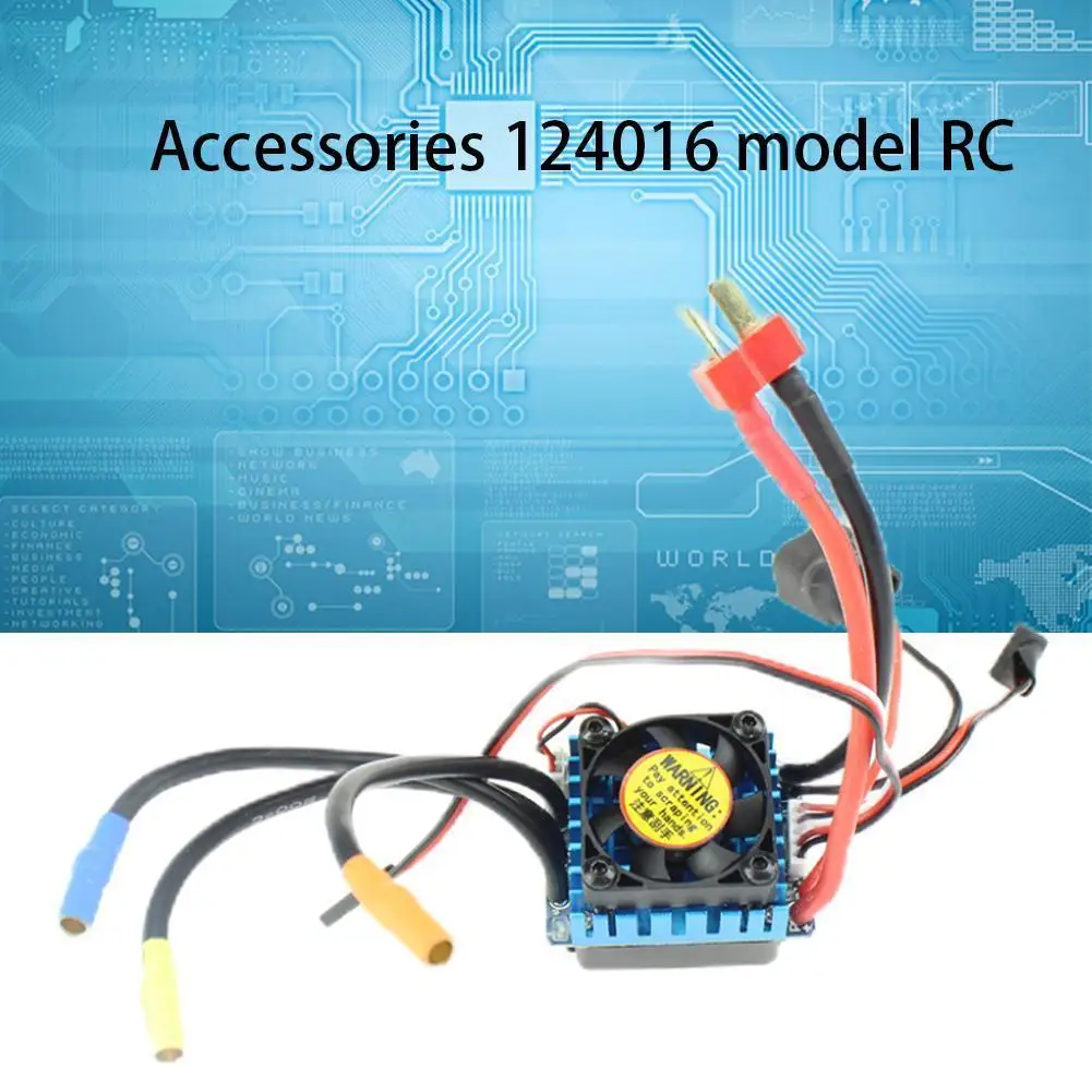 

Бесщеточный Esc для Wltoys 124017 124016 144010-2005, Электрический контроллер скорости, запчасти для радиоуправляемых автомобилей X0r1