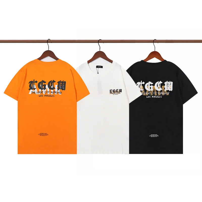 

2022 Men's T-Shirt Short-sleeve Man Brand Cotton T Shirt Short Sleeve Black White Color For Male Tops